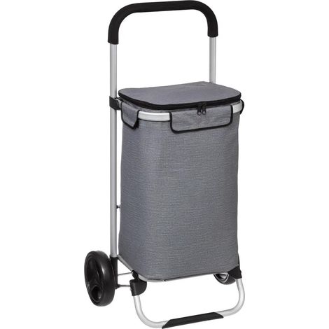 Chariot De Marché Isotherme 2 Roues 40 L Gris Five (1/10)