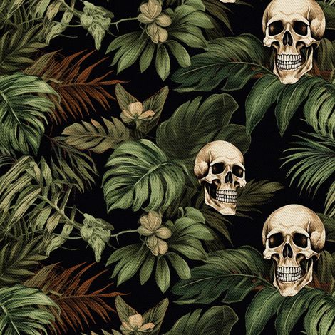 Tela decorativa para exteriores Oxford - Motivo de calavera I DX4551 (1/5)