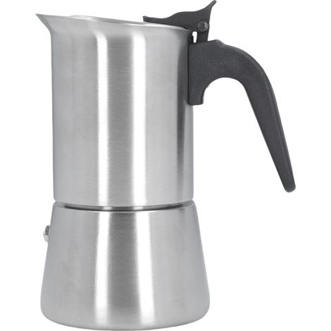 Moka Café 304 Stainless Steel – Cafetière à Pompe Multifonction pour Café, Eau, Lait (200 ml) – Idéal Débutants & Experts (1/5)