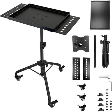 Chariot à Outils Mobile avec Plateau, Table d’Outils en Métal Réglable en Hauteur 60–90cm,avec 2 Supports d’Outils, roulettes Pivotantes à 360° avec Frein,Chariot Travail pour Atelier Garage Salon (1/5)