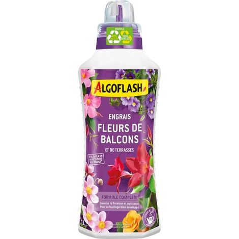 Flüssigdünger algoflash Blumen Balkone 1l genaue Dosierung