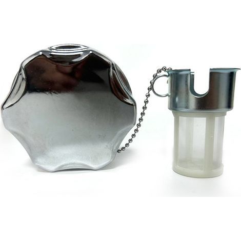 Kompatibel mit Zubehör für Honda GX160/GX200/GX390 Benzinmotoren, Tankdeckel-Set aus Edelstahl mit Filter (1/4)