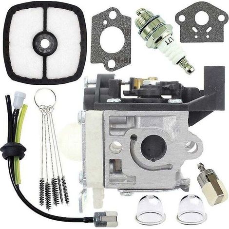 Carburateur Carb reconstruction tuyaux de carburant et ampoules d'amorçage pour Zama Rb-k94 Echo Srm-265 Srm-265es Kit de carburateur carburateur (couleur : argent-1 Set Carbureto