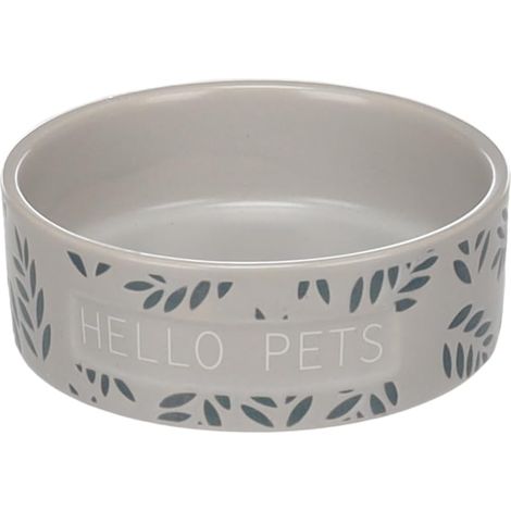 Gamelle Leafs Rond Gris pour Hamster - 8,5x3cm, 100ml - Nourriture et Eau, Antidérapante et Facile à Nettoyer