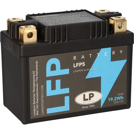 Batterie LiFePO4 12,8V 19,2Wh für Motorrad Startbatterie ML LFP5