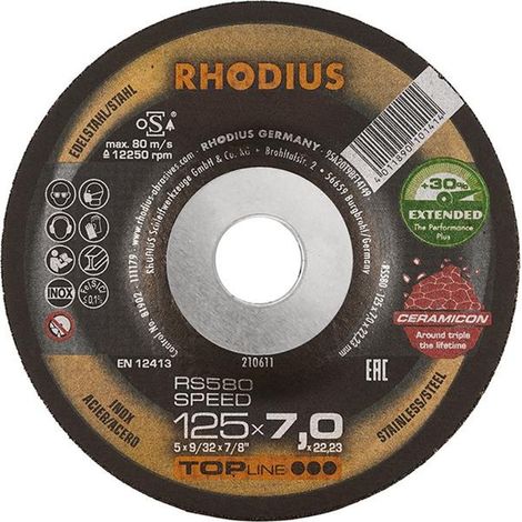 RHODIUS Schruppscheibe RS 580 SPEED EXTENDED 115 x 7,0 x 22,23 mm (1/5)