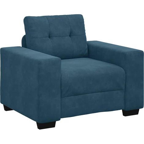 Maison Exclusive - Divano Sedia Blu 100x78x80 cm Velluto