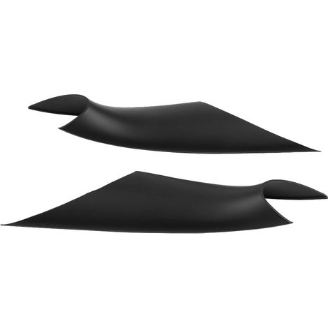 Ensemble de 2 baguettes de finition pour poignées de porte intérieures de voiture, noir mat, compatibles avec les modèles Série 3, Série 4, F30, F80, F82 et F33. (1/5)