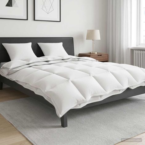 Irovami Couette 4 saisons, 200 x 220 cm, 150 + 250 g/m², fibre de bambou, blanche (1/5)