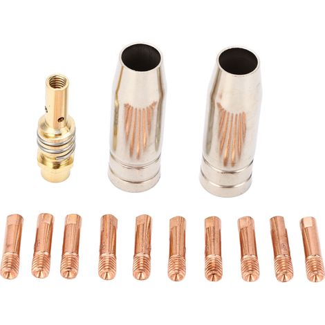 Kit de 15 pièces pour soudure MIG/MAG avec torche de soudage et buses conductrices 15AK, accessoires complets pour poste à souder. (1/5)