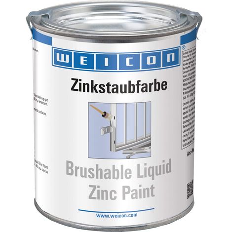 WEICON Vernice allo Zinco pennellabile 750 ml - Protezione da ruggine e corrosione per superfici metalliche (1/4)