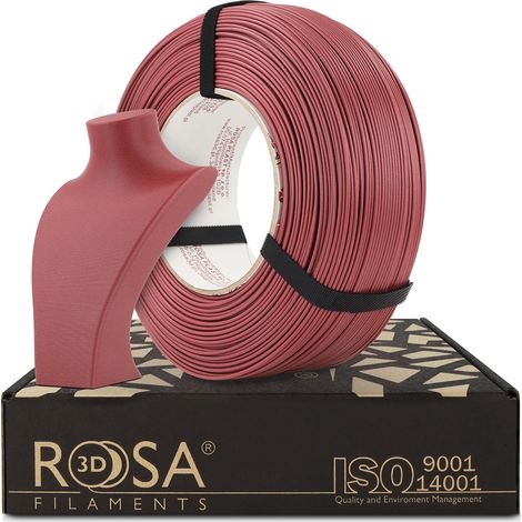 Filamento PLA-CF per ricarica 3D, colore rosa ibisco opaco (1 kg / 1,75 mm) (1/5)