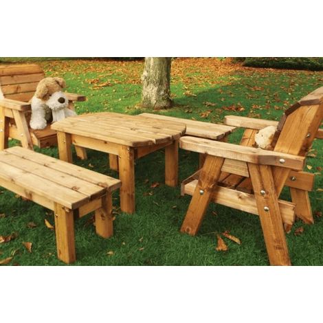 Charles Taylor Little Fellas 4 Seater Wooden Dining Table 2 Chairs 2 Benches (1/2)