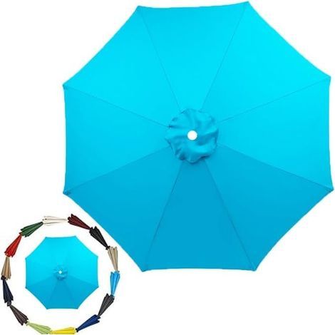 Umbrella Cloth Patio Replacement Canopy, 6 Ribs 8 Cover for Garden, .5ft 8ft 9ft 10ft Top Cover(Red,200cm/6. 6Ribs)(Purple,200cm/6.5ft 6Ribs)
