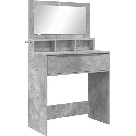 Maison Exclusive - Tavoli da Trucco per Camera da Letto Grigio cemento