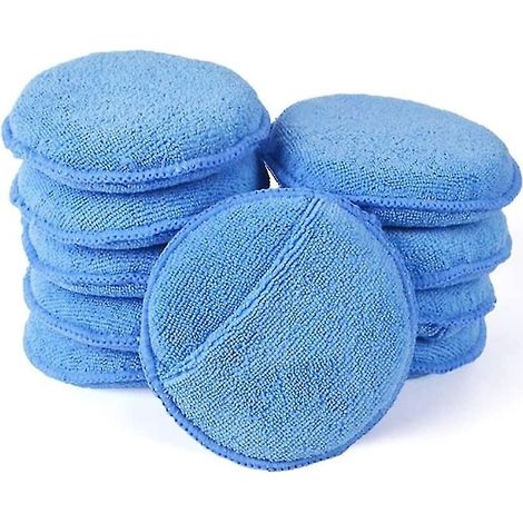 Polisseuse à cire en microfibre, tampons de polissage en microfibre ultra doux avec pochette pour les doigts, polisseuse à cire pour voiture (1/5)