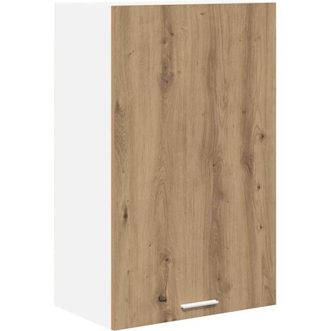 Maison Exclusive - Armadio pensile Rovere Artigiano e Bianco 50 x 31 x 80 cm