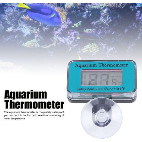 Thermomètre numérique LCD étanche avec ventouse pour aquarium submersible (1/5)