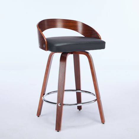 GagaTabourets de bar lot de 2 noir 63 cm DE1854BK (1/5)