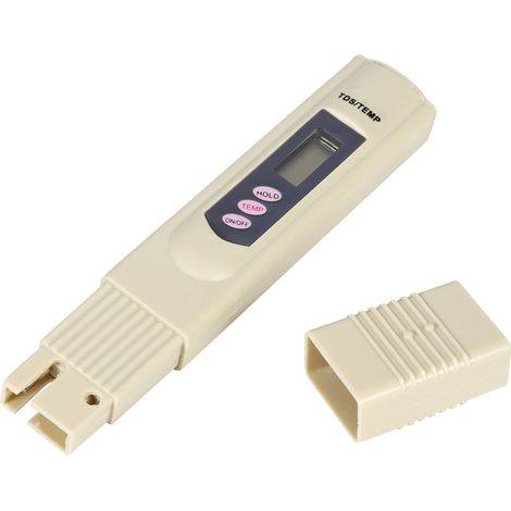 Stylo testeur de qualité d'eau numérique LCD, filtre de pureté, testeur TDS, 0-9999 ppm, température, gris