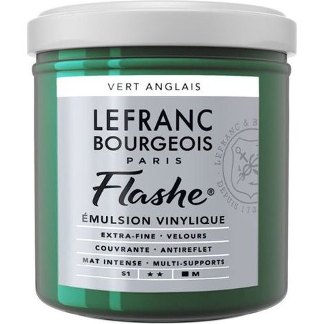 Peinture vinylique - Flashe - Vert anglais - 504 - Lefranc Bourgeois - 125ml