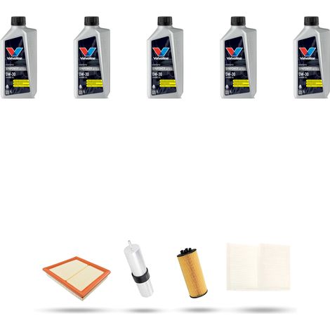 Kit tagliando 4 FILTRI e 5L OLIO compatibile con bmw x1 (F48) 18d 110kw dal 2015