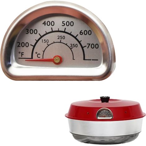 Oven Thermometer Stainless Steel Kitchen Thermometer with 7 cm Probe Thermometers for Barbecue Smoker Grill Saucepans Measuring from 0°C to 400°C (1/5)
