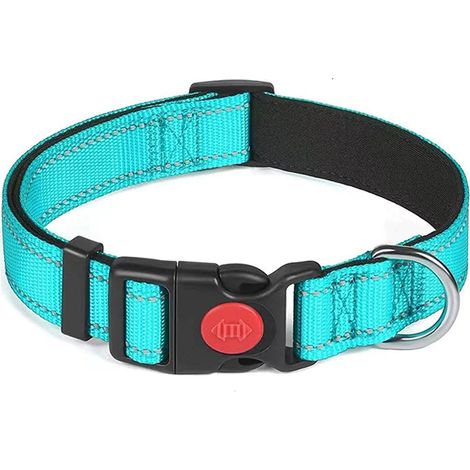 Collier réfléchissant pour chien avec boucle de sécurité, collier en nylon réglable pour chiot (1/5)
