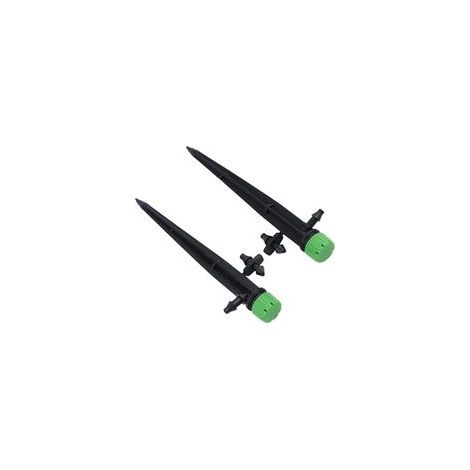 Lot de 50 émetteurs goutte à goutte réglables pour systèmes d'irrigation de jardin - Goutteurs de pulvérisation rotatifs à 360° avec débit de 0 à 60 l/h, compatible avec tube de 4 mm/7 mm (bleu) (1/5)