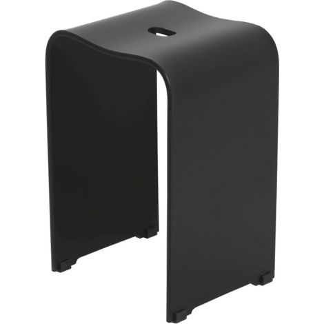 Swiss Aqua Technologies Asiento de baño PMR, Negro (SATSTOLPLASTC)