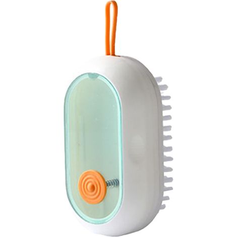 Brosse à linge automatique avec distributeur de liquide, poils doux en plastique pour vêtements chaussures et meubles, design pression pratique (1/5)