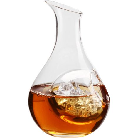 Carafe à glace en verre soufflé à la main, style créatif, pour vins étrangers, sakés et vins rouges, 385 ml ou 301-400 ml. (1/5)