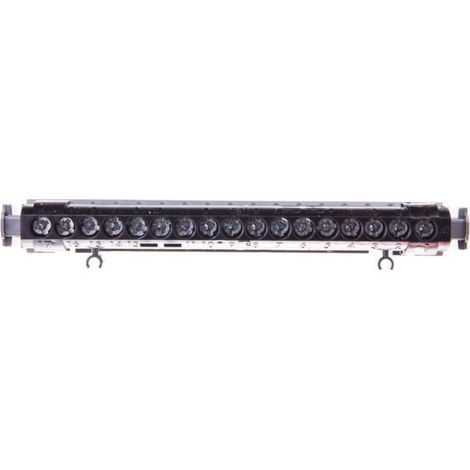 Bloque de bornes negro de 17 orificios IP2xC17 004855