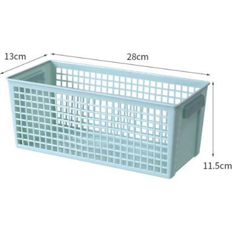 Panier de rangement de bureau Panier de rangement rectangulaire de grande capacité pour bureau, bac de meuble cube (1/5)