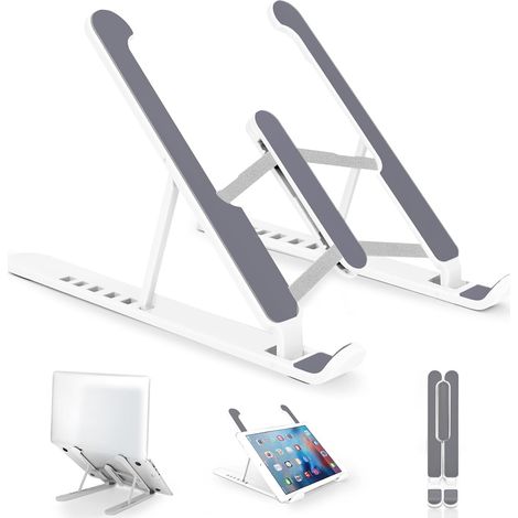 Laptopständer, verstellbarer tragbarer Laptopständer, leichter, rutschfester Ständer, faltbarer Laptop-Erhöhungsständer (1/5)