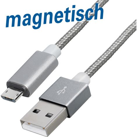 Magnetisch Cable de Charge and sync, Cable de 1 m, Micro USB B Male, magnetisch (1/3)