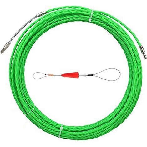 Kit de tirage de câble de 10 m (33 pi) avec guide-câble électrique PET de 4.5 mm pour passage de câble mural (1/5)