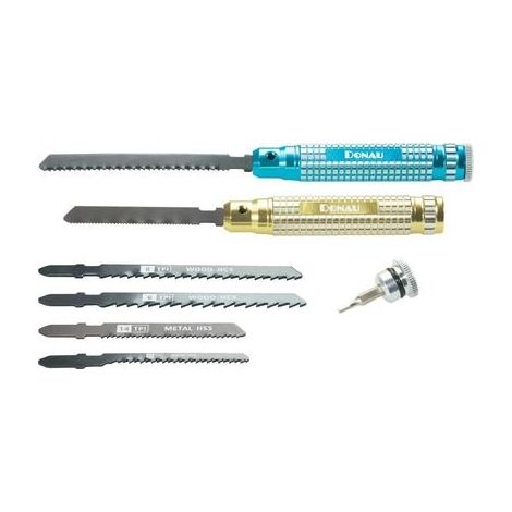 Donau-elektronik Set de Sierras Manuales Aluminio 8 piezas