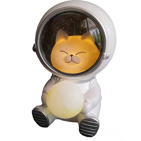 Veilleuse Astronaute Résine Décoration Chambre Bureau Cadeau Enfant (1/5)
