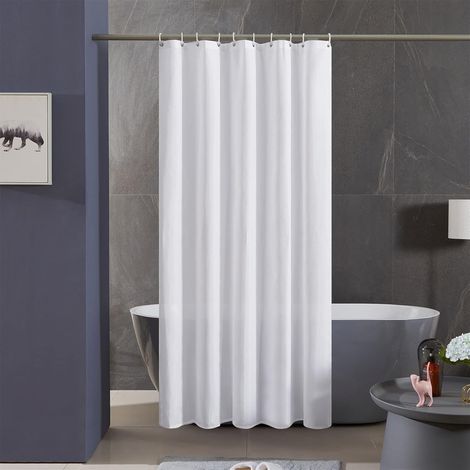 1 rideau de douche, polyester, imperméable, anti moisissure, 120x180cm, salle de bain (1/5)
