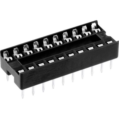 Connfly DS1009-20AT1NX-0A2 Support de circuits intégrés Pas: 2.54 mm Nombre de pôles: 20 1 pc(s) Tube C300082