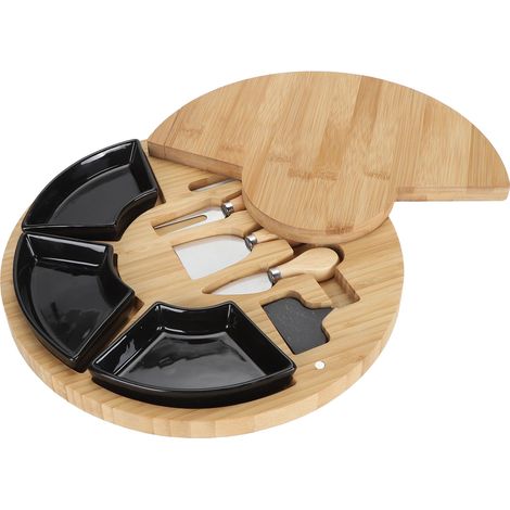 Planche à fromage ronde, haute dureté, hygiénique, sans odeur, plateau à viande multifonctionnel pour la cuisine domestique (1/5)