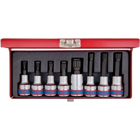 Coffret de douilles XZN® 1/2' – M5, M6, M8, M10, M12 – Prise parfaite pour vis – Haute qualité professionnelle – King Tony - M5-6-8-10-16