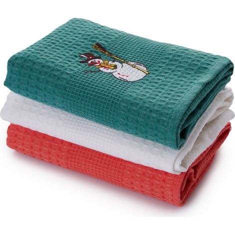 Juego de toallas de cocina Set 100% Algodón Multicolor (1/3)