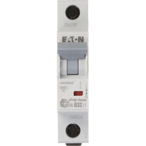 Interruttore Eaton hn-b32/1 tipo B 32A guida DIN (1/3)