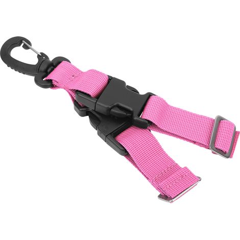Sangle de palmes de plongée à boucle à dégagement rapide, boucle de suspension, sangle de rangement rose