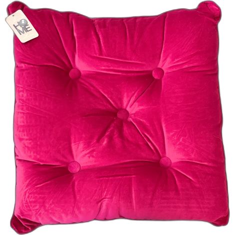 Coussin Décoratif En Velours - Fushia - 45 x 45 cm