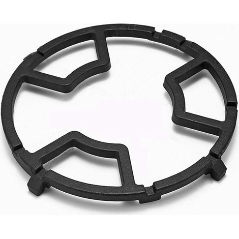 Anneau de wok antidérapant en fonte noire pour cuisinière de cuisine - Support pour poêle à lait - Accessoires pour cuisinière à gaz (1/4)