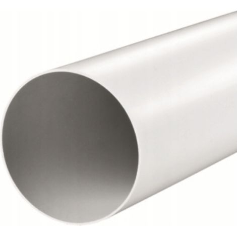 Vents – Canal rond 150 mm 0,5 m – Conduit PVC léger pour ventilation – Montage facile sans outils – Faible résistance à l'écoulement