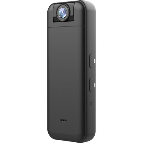 Caméra corporelle WiFi 2K avec enregistrement audio et vidéo, mini caméra vidéo portable, objectif rotatif à 180°, vision nocturne, clip magnétique à l'arrière, pour les forces de l'ordre, la livraiso (1/4)